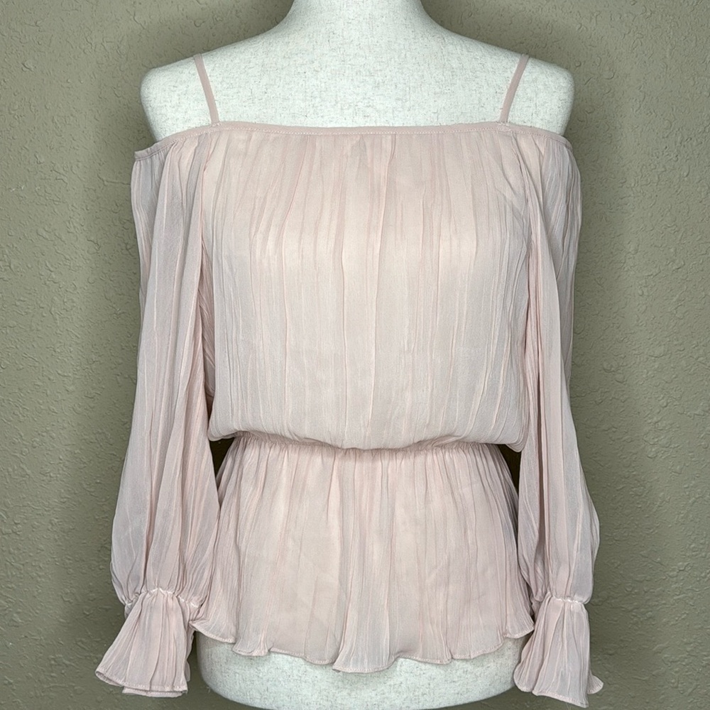 H&M Cinched Waist Low Back Blouse